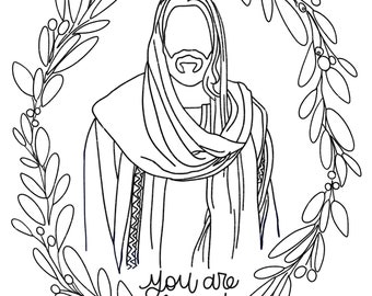 Você é amado - Jesus Sketch Digital Download