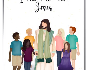Christ Walks With Children Digital Download