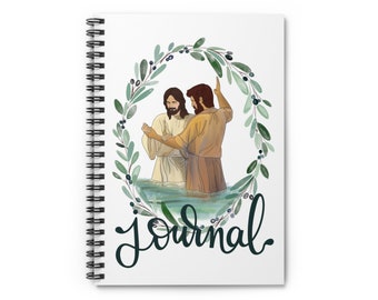 Baptism Gift Journal - 118 Page Spiral Notebook