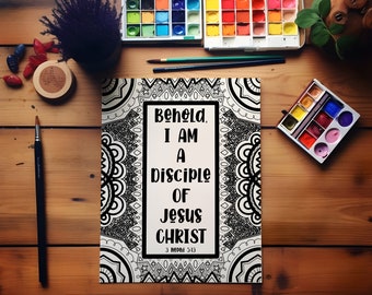 Página para colorir do Discípulo de Cristo - Download digital