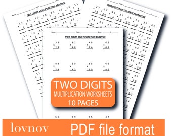 Multiplication Work Sheets - Etsy