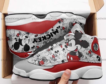 Mickey Mouse Air Jordan 13 Basketball Shoes AJ13 Low help Air Jordan Sneakers Men Basketball Shoes Air Jordan 13 jd13-A009-67