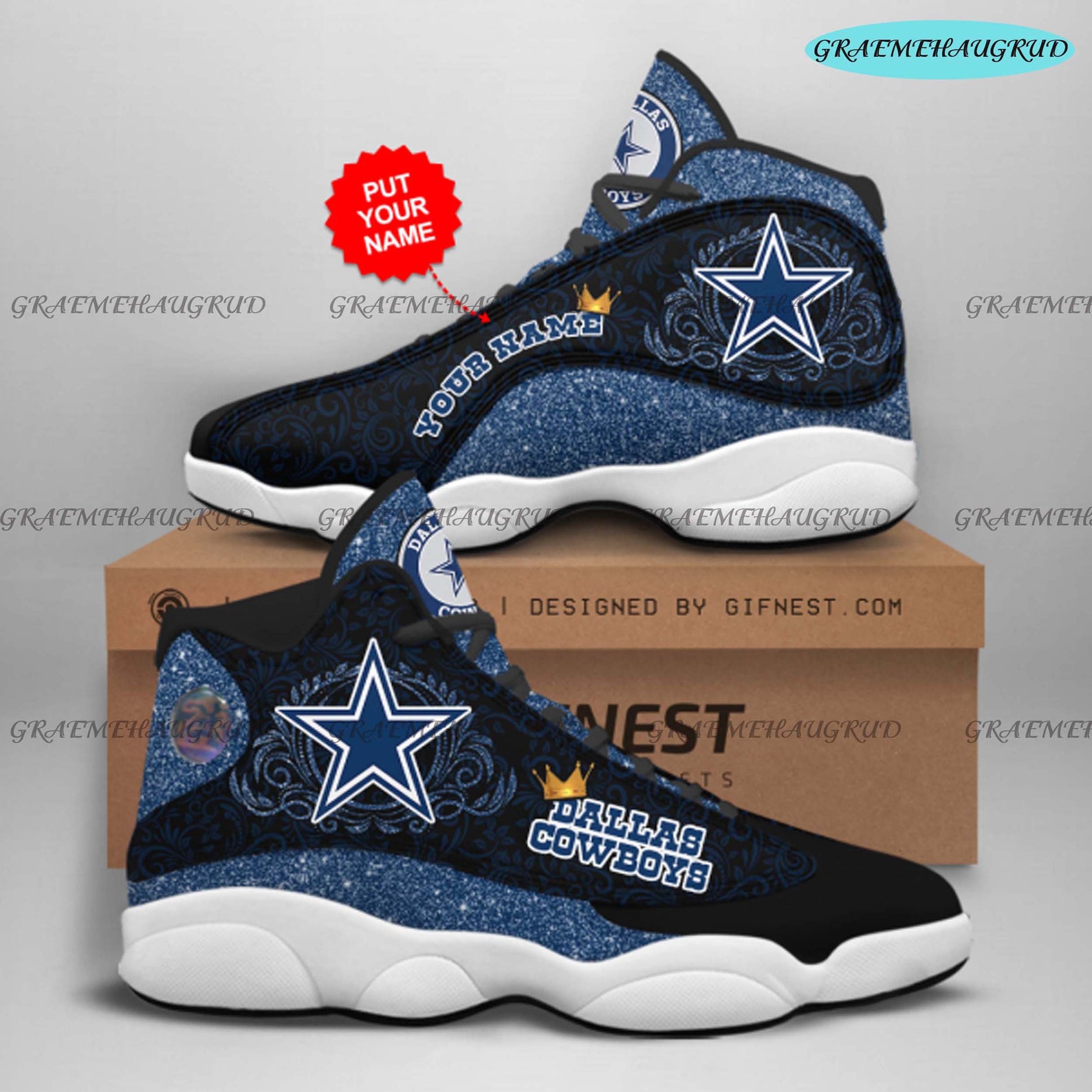 Dallas Cowboys Air Jordan 13 Basketball Shoes AJ13 Low Dallas Cowboys Air Jordan 13 Basketball Shoes AJ13 Low