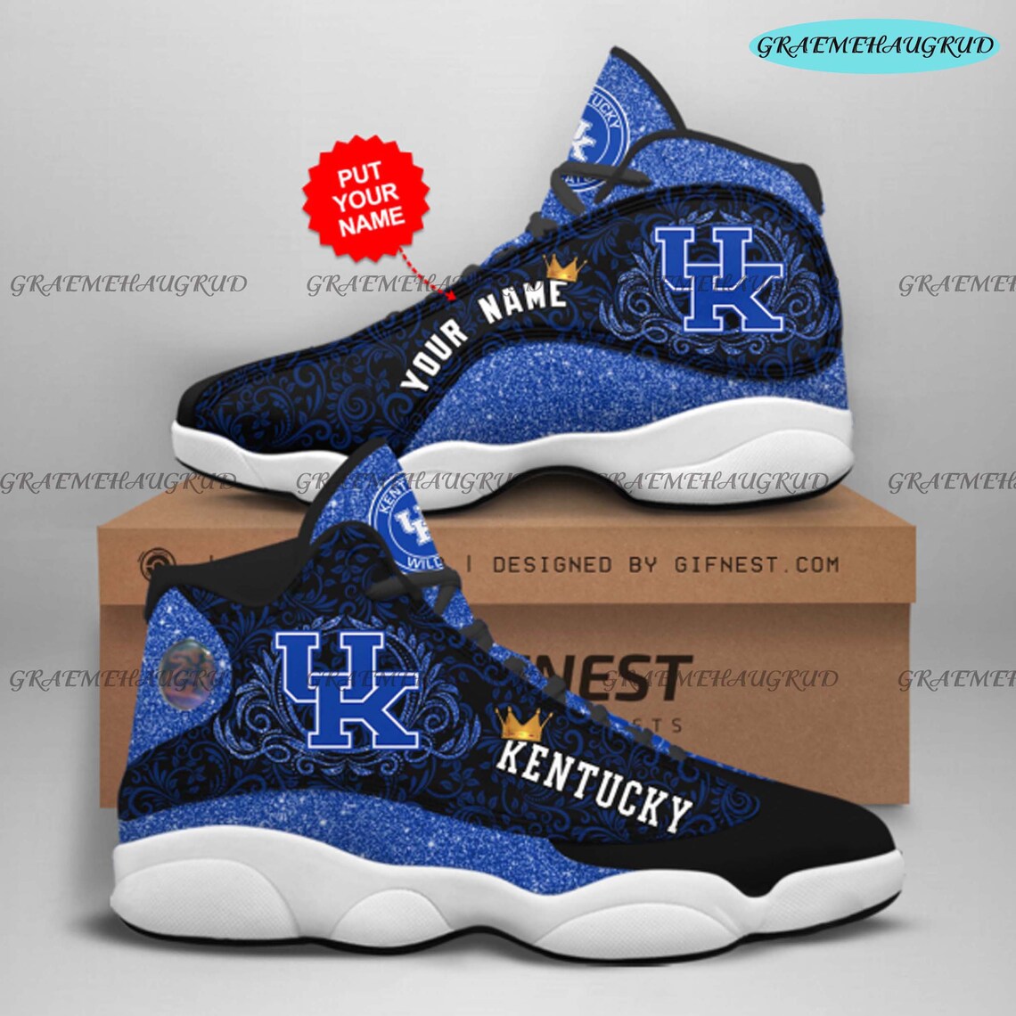 Kentucky Wildcats Air Jordan 13 Basketball Shoes AJ13 Low help | Etsy