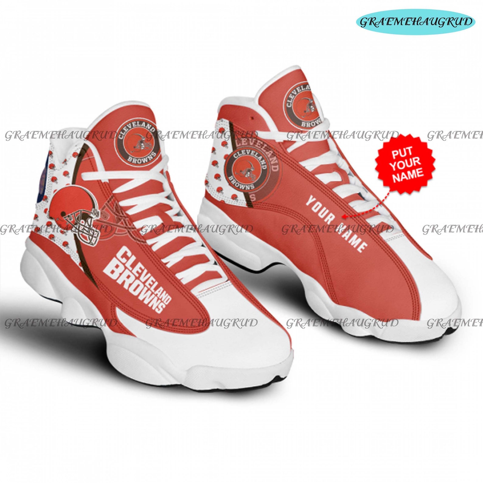 Cleveland Browns Air Jordan 13 Basketballschuhe AJ13 Low Hilfe Etsy