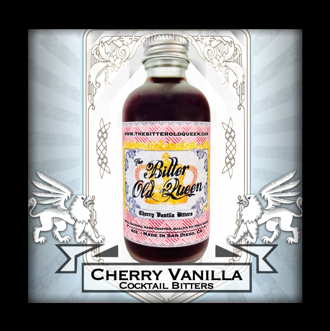The Bitter Old Queen Cherry Vanilla Cocktail Bitters Etsy
