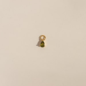 Boucles d'oreilles breloques olive - breloques en pierre CZ - construisez vos propres boucles d'oreilles - breloque de boucle d'oreille pour créoles