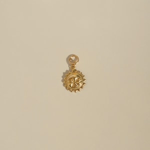 Sun Earring Charms - Build Your Own Earrings - 14k Gold Filled - Add a Charm To Your Earring- Earring Charm For Hoops