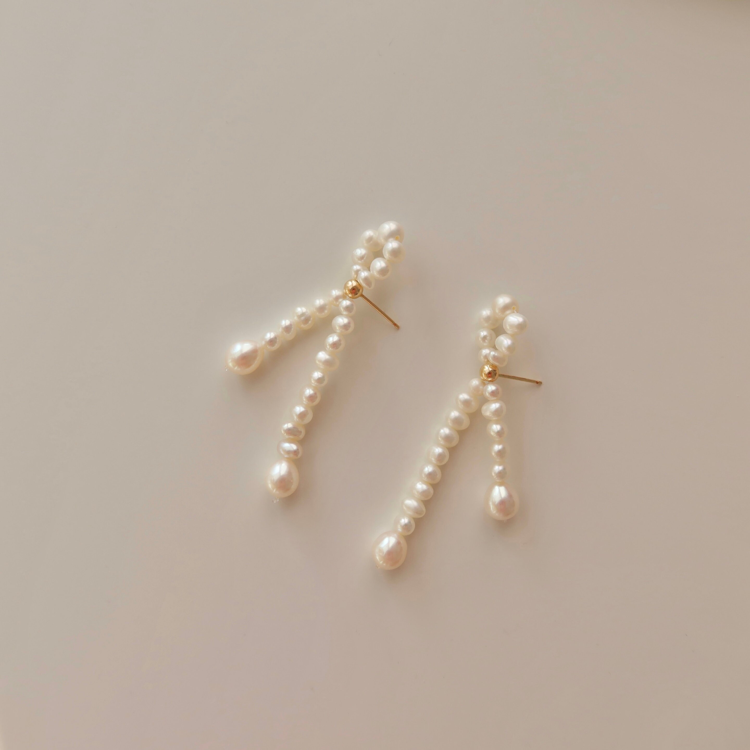 Pearl Knot Earrings - Pearl Bow Earrings - Pearl Ribbon