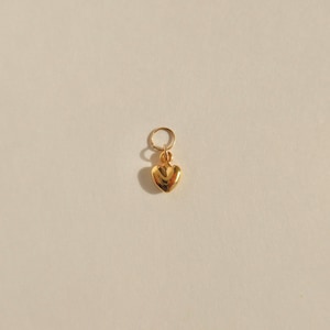 Mini Heart Earring Charms - Gold Heart Earring Charms - Add a Charm To Your Earrings - Earring Charm For Hoops - Custom Earring