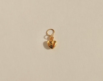 Mini Heart Earring Charms - Gold Heart Earring Charms - Add a Charm To Your Earrings - Earring Charm For Hoops - Custom Earring