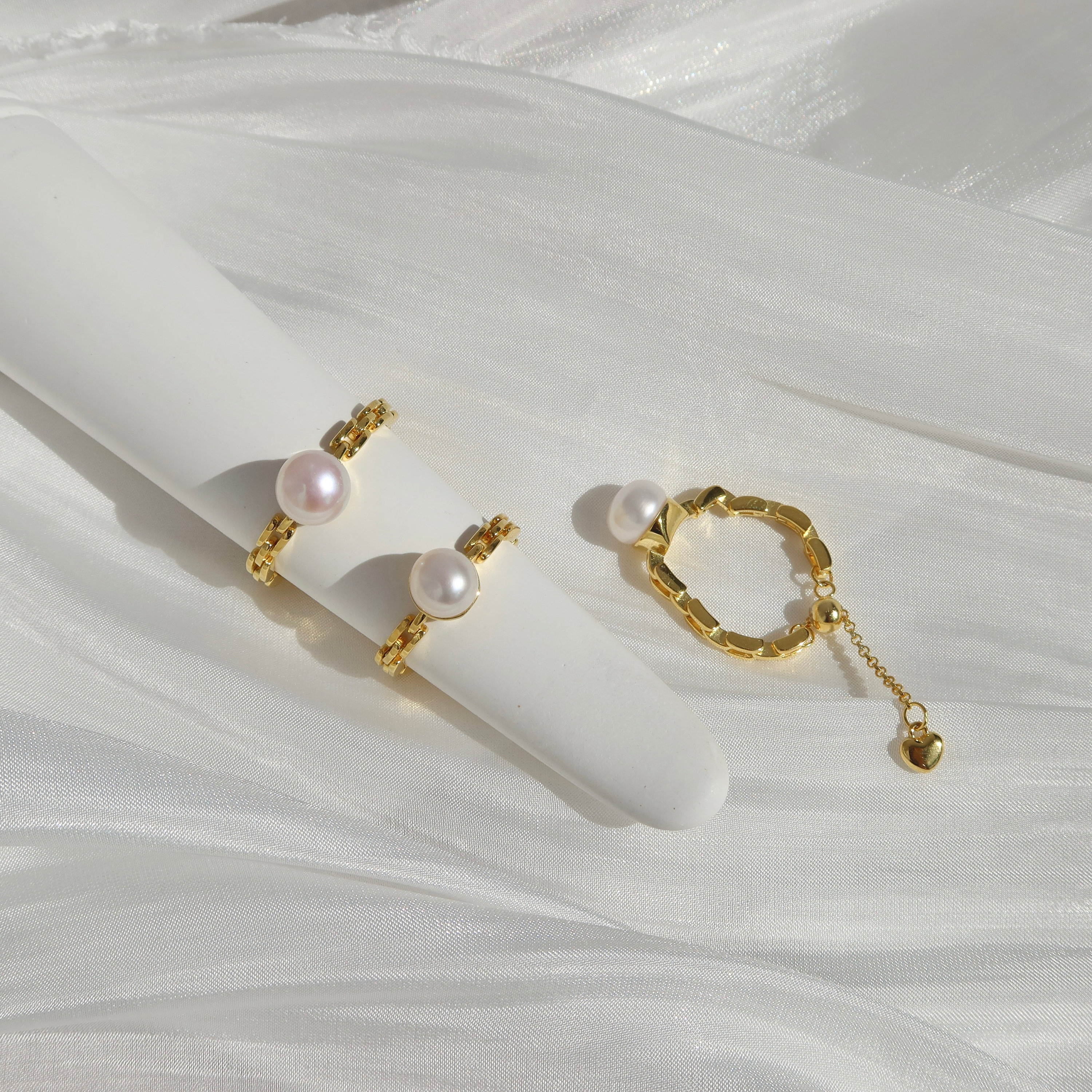 Soft Chain Rings - Pearl Chain Ring