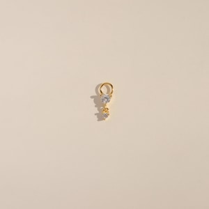 Crystal Droplet Earring Charms - CZ Stone Charms - Build Your Own Earrings -  Earring Charm For Hoops