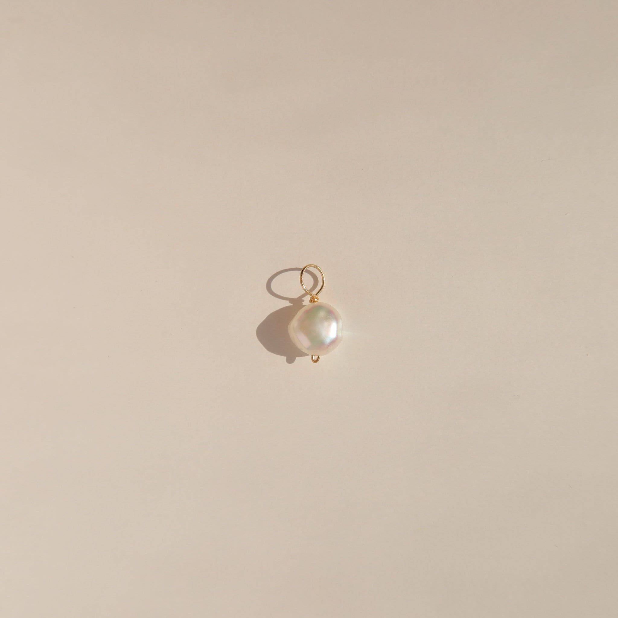 Small Baroque Pearl Earring Charm - Freshwater Pearl Charms - Earring Charm For Hoops - Add a Charm To Your Earring