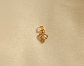 Maple Earring Charms - Gold Filled Earring Charms - Add a Charm To Your Earrings  Earring Charm For Hoops - Earring Charm For Hoops