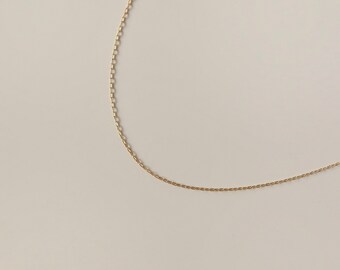 Tiny Link Chain Necklace - 14k Gold Filled Linked Chain - Layering Necklace - Gold Layering Chain - Custom Necklaces