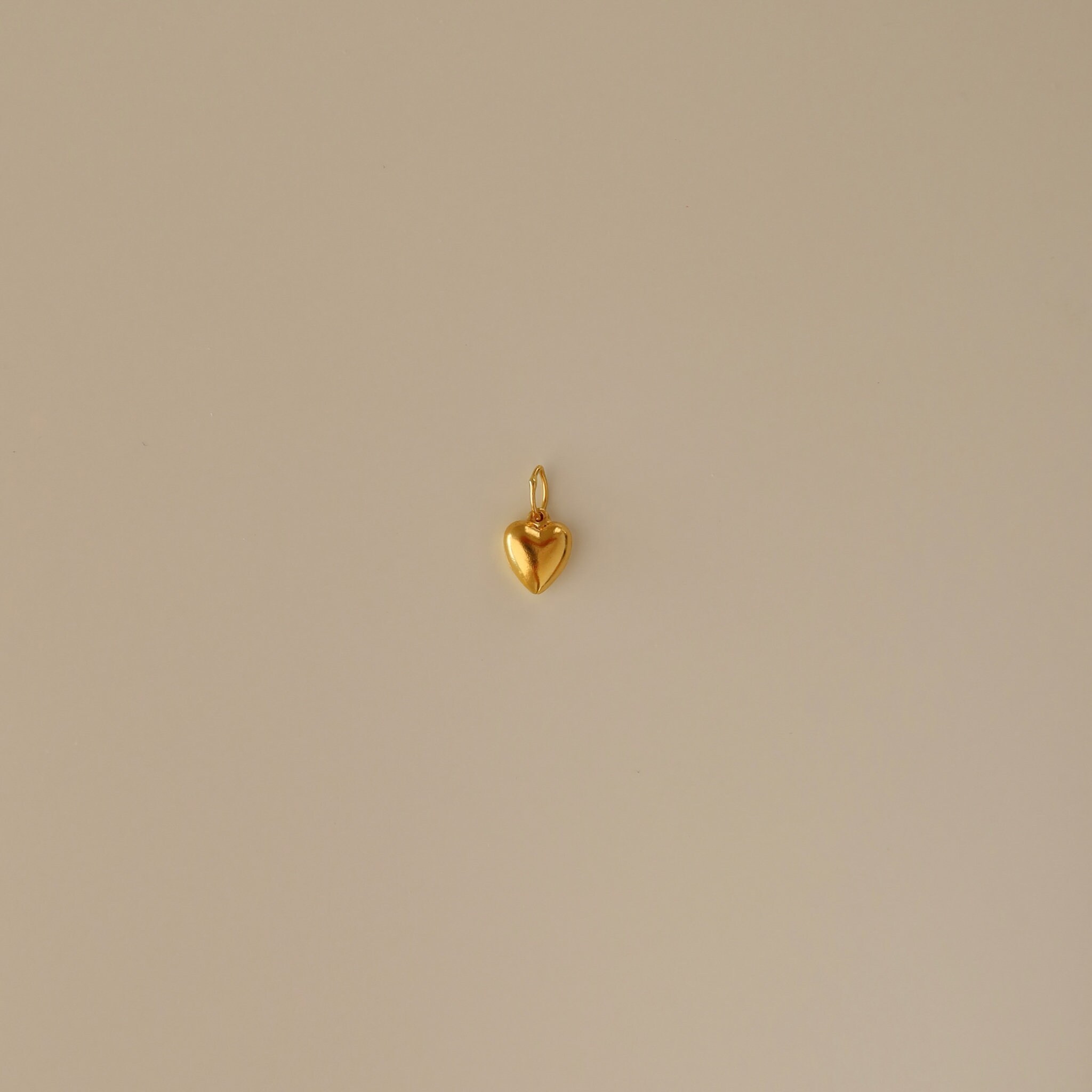 Puffy Heart Pendant - Gold Filled Pendants Add A To Your Necklaces -Pendants For Necklace- Custom Necklace