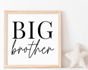 Big Brother Wood Sign | Nursery Sign | Baby Sign | Sign for Kids Room