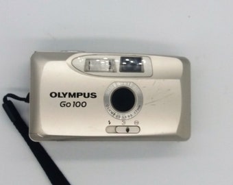 Vintage camera OLYMPUS GO 100. Working film camera. Film camera