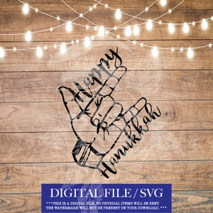 ILY Happy Hanukkah SVG File!