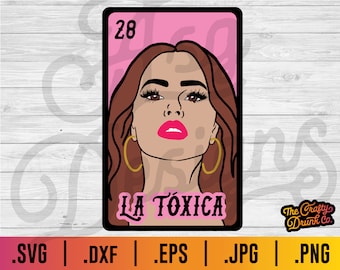 La Toxica Loteria Card SVG: Layered Vector File (Digital Download)