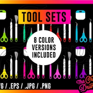 Cricut Tools SVG: Cutting & Weeding Machine Tools (Digital Download)
