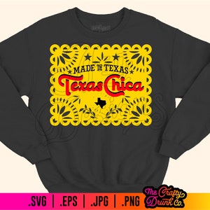 Made in Texas Chica png / Texas Chica png / Texas Girl svg / Papel Picado