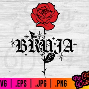 Bruja Rose SVG - Bruja SVG, Spanish SVG, Halloween svg