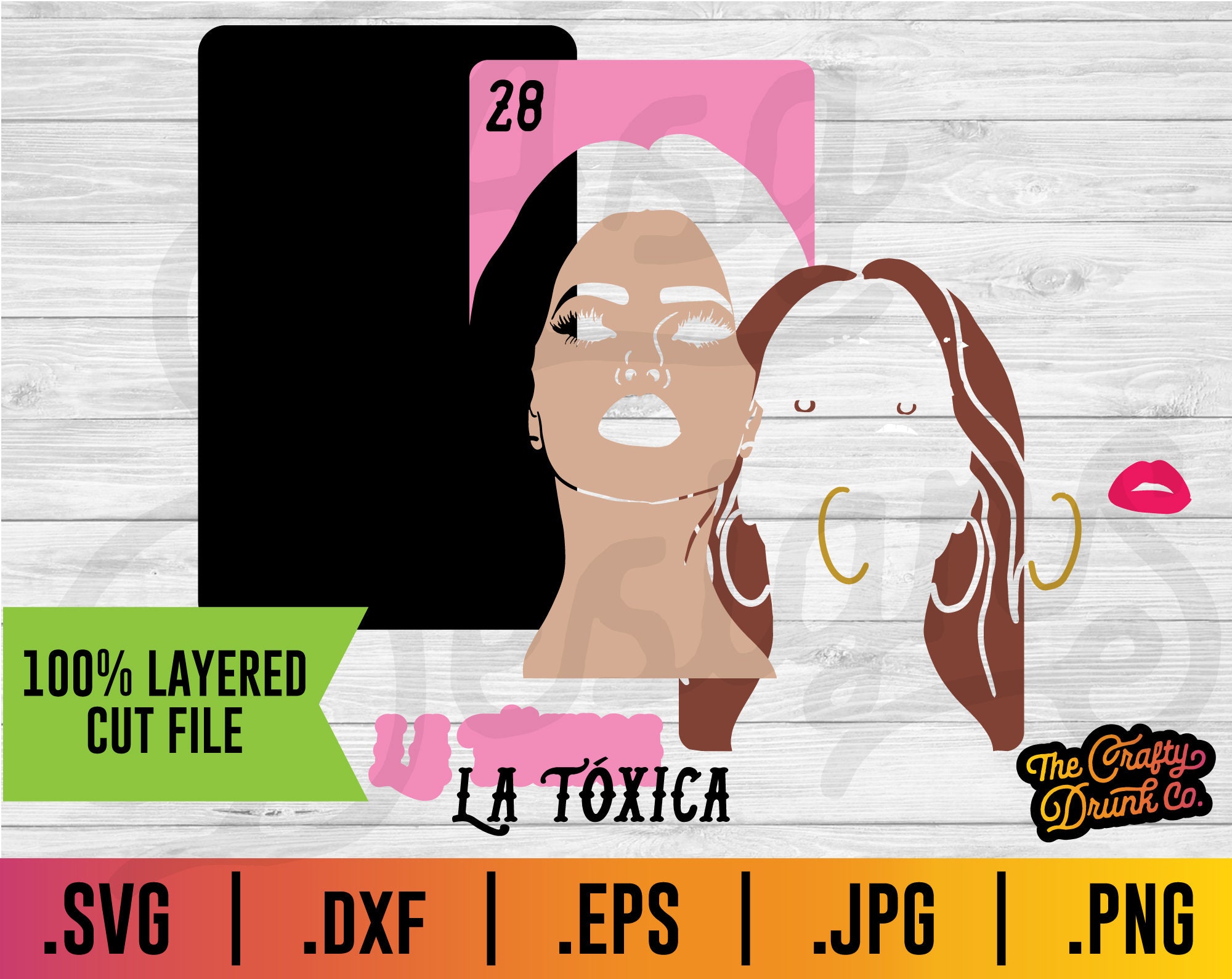 Loteria La Toxica SVG Loteria SVG La Toxica Layered Svg - Etsy