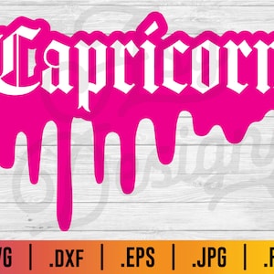 Capricorno SVG - gocciolare SVG, Zodiac SVG, segno capricorno svg
