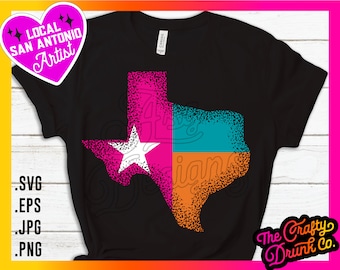 San Antonio Fiesta Texas Flag SVG PNG: Spur Colors Design (Digital Download)