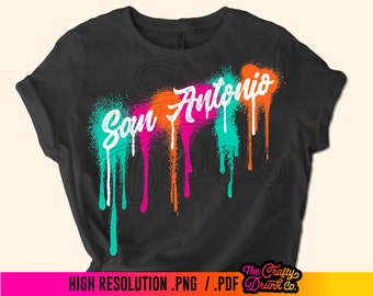 Fiesta Squad San Antonio SVG / Puro SA Sublimation retro Colors PNG