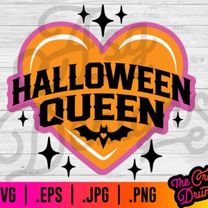 Halloween Queen SVG - Cute Halloween, spooky, Bats