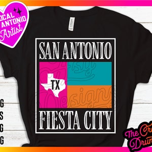 San Antonio Fiesta City SVG PNG: Texas Pride Design (Digital Download)