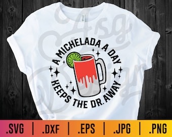 Michelada SVG: Mexican Drink Fiesta Design (Digital Download)