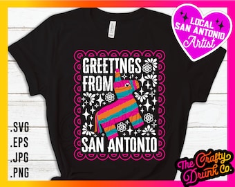 Pinata San Antonio SVG: projekt Fiesta Colors (pobranie cyfrowe)