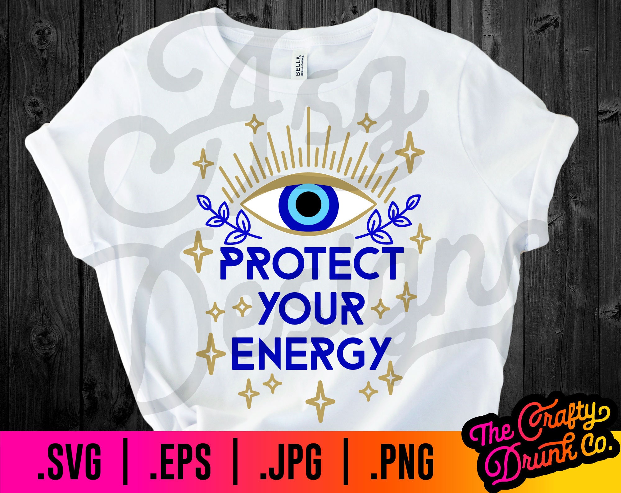 Evil Eye Protect Your Energy SVG: Mal de Ojo Design (Digital Download)