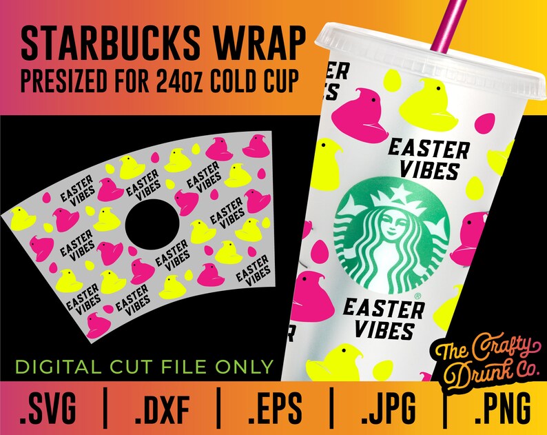 Download Easter Vibes Starbucks Cup Wrap Svg Easter Starbucks Cold Cup Wrap Clip Art Art Collectibles