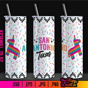 San Antonio Fiesta Tumbler Wrap: Pinata Design (SVG PNG)