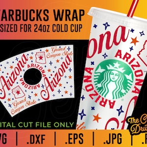 Arizona Starbucks Cup Wrap: State SVG File (Digital Download)