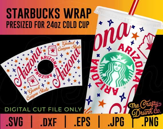 Arizona Starbucks Cup Wrap: State SVG File (digital Download) - Etsy