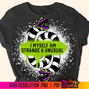 Halloween Beetlejuice Sandworm Shirt Design: Strange & Unusual (Digital Download)