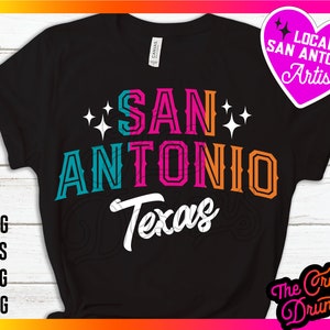 San Antonio Texas SVG / Puro SA Sublimation Spur Fiesta Colors PNG Tshirt Design