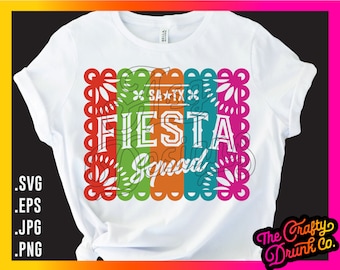 Fiesta Squad PNG: San Antonio Sublimation Design (pobieranie cyfrowe)
