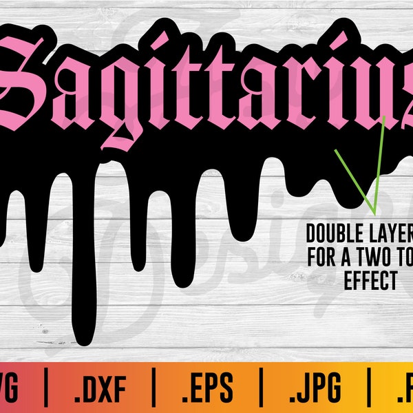 Sagittarius SVG - Drip SVG, sagittarius sign SVG, Zodiac Sign svg