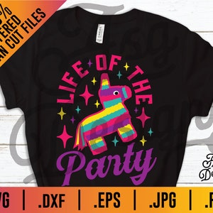 Pinata Life of the Party SVG: Mexican Fiesta Design (digitale download)