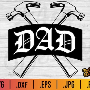 Dad Tools SVG: Father&#39;s Day Hammer Design (Digital Download)