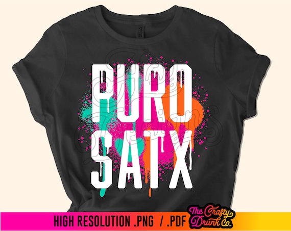 San Antonio PNG Puro SATX / Sublimation Spur Fiesta Colors PNG Tshirt Design / Spraypaint