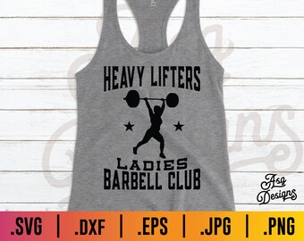 Ladies Lifting Club SVG: Barbell Workout Design (Digital Download)