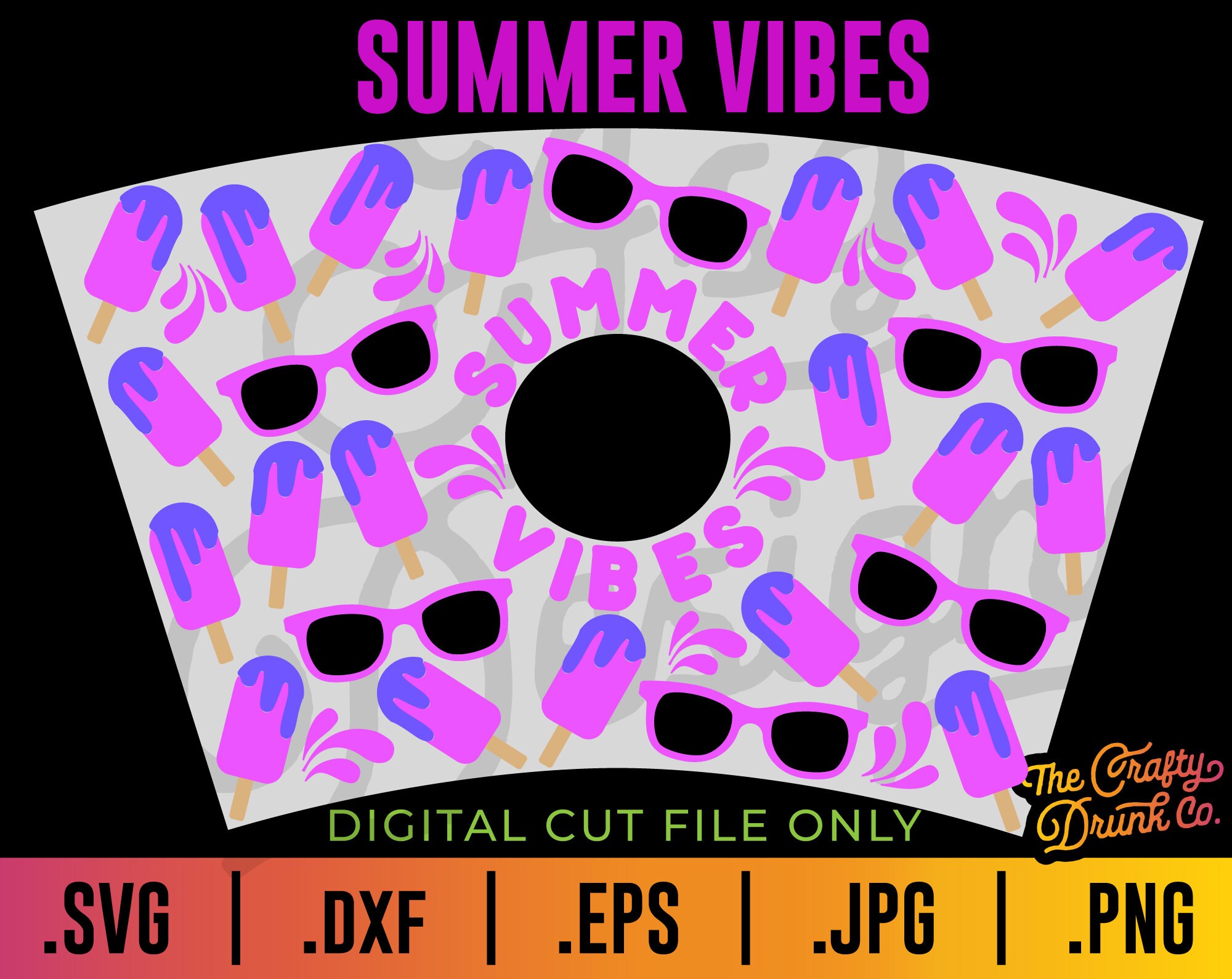 Summer Vibes Starbucks Cup Wrap Summer Cup Wrap Popsicles - Etsy